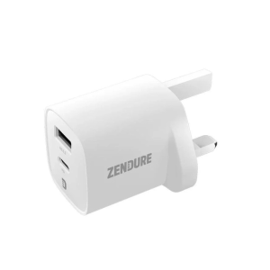   Zendure - SuperPort 35W Dual-Port Mini Wall Charger White    