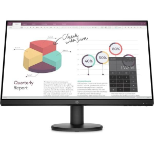   HP P24v G4 Computer Monitor 23.8 Inch FHD, 9TT78AS- Black    