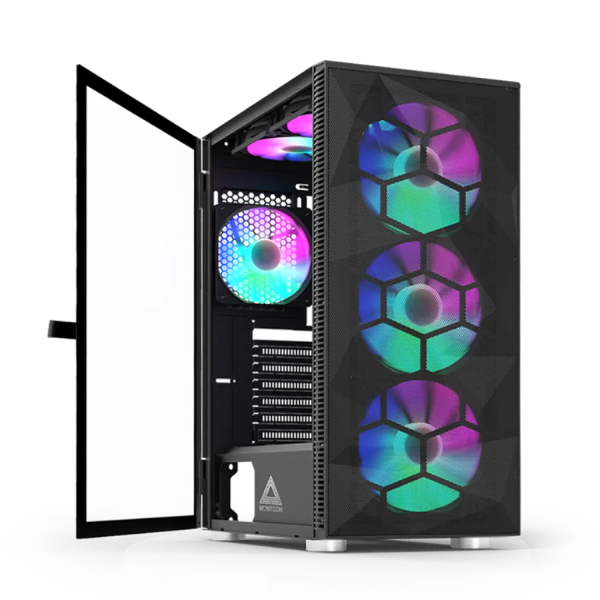   Montech - X3 Mesh Case with Mesh Design and Panoramic Glass    