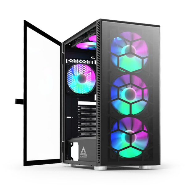   Montech – X3 Glass Case with RGB Fans    