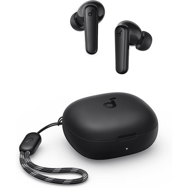   Soundcore - R50i Wireless Earbuds with Powerful Sound and 30H Battery - black    