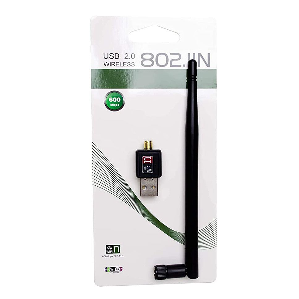 Wireless USB 2.0 - Antenne WiFi - 802.11N -Noir - Gixcor