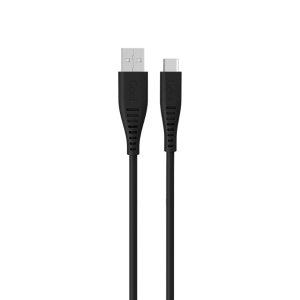   Goui - Silicon USB to Type C - 1.5Mts Black Cable    