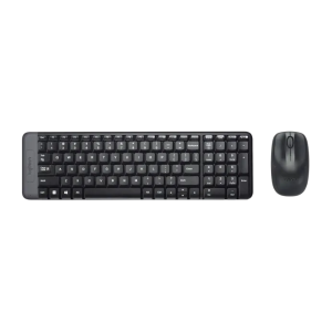   Logitech MK220 Wireless Set with Keyboard and Mouse (Arabic/English) Featuring Music Control Buttons    