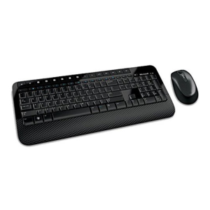   مجموعة لوحة المفاتيح والماوس لاسلكي أسود من مايكروسوفت ٢٠٠٠    