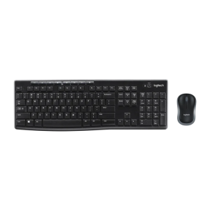   Logitech MK270 Wireless Keyboard and Mouse Combo with Arabic and English Support and 8 Media Control Keys    