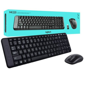   Logitech MK220 Wireless Combo (Arabic) Desktop (Keyboard and Mouse)    