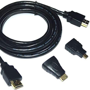   1.4V High Speed 3 in 1 HDMI TO HDMI Mini HDMI Micro HDMI Cable Adapter Converter (1.5m)    