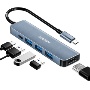   2BSON  5-in-1 USB-C Hub 4K Booster with 100W Charging Power    