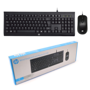   HP KM100 USB Wired Waterproof Gaming Keyboard Mouse Combo    