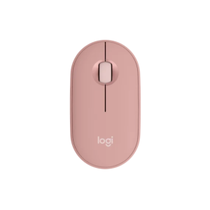   (Rose) Logitech Pebble 2 M350s - Slim Bluetooth mouse, customizable button, supports pairing with 3 devices.    