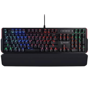   Bloody B885N Gaming Keyboard Mechanical Switches, Adjustable Center Lighting, Water Resistant, Gaming Mode Color Black    