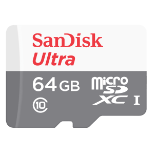   Sandisk Ultra 64Gb Microsdxc Uhs-1 Card 100Mb/S(SDSQUNR-064G-GN3MN)    