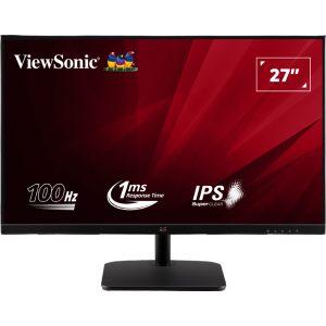   شاشة ViewSonic بحجم 27 بوصة بدقة 1080p وبتقنية IPS مع تصميم بلا إطار، معدل تحديث 100Hz ووقت استجابة 1 مللي ثانية (VA2732-H).    